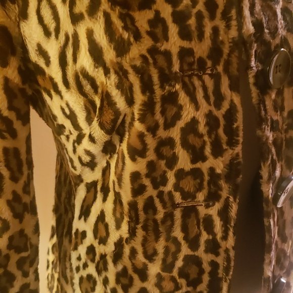 Charles Gray Leopard Print Jacket Size XS - Picture 4 of 14